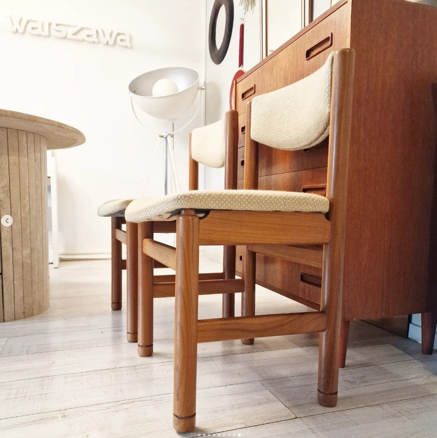 2 chaises vintage moderniste dans le style Maison Regain