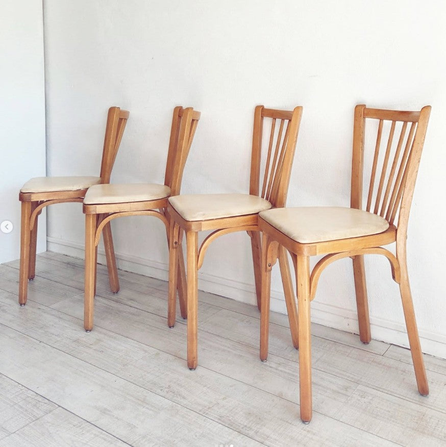 Lot de chaises bistrot Baumann