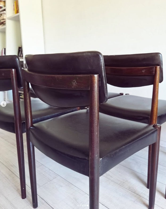 Lot de 6 chaises aux lignes scandinaves Zetel Behaagt, 70s