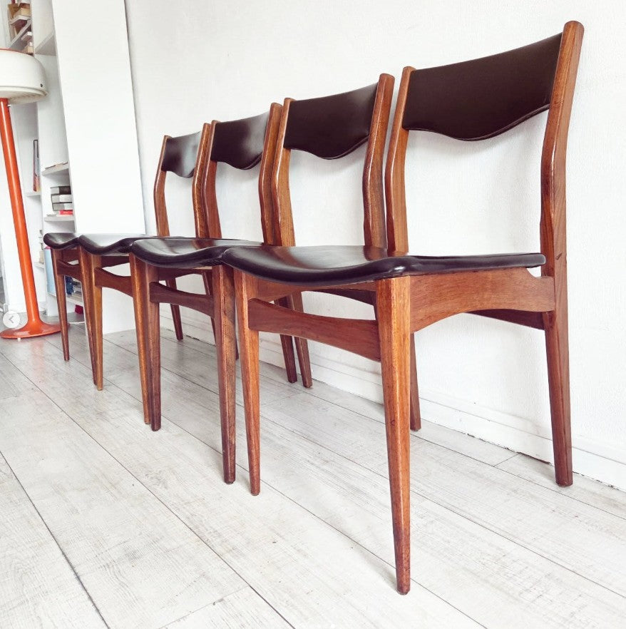 Lot de 4 chaises de la marque française Self