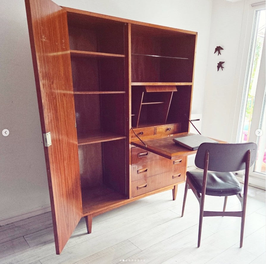 Bureau/ armoire des années 60