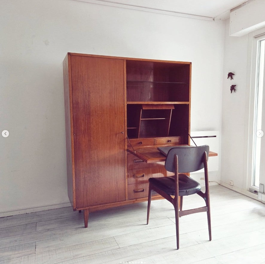 Bureau/ armoire des années 60