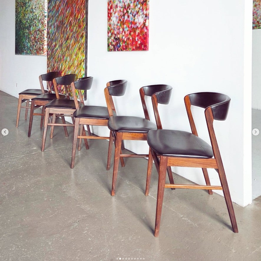 Lot de 6 chaises danoises – marque SAX