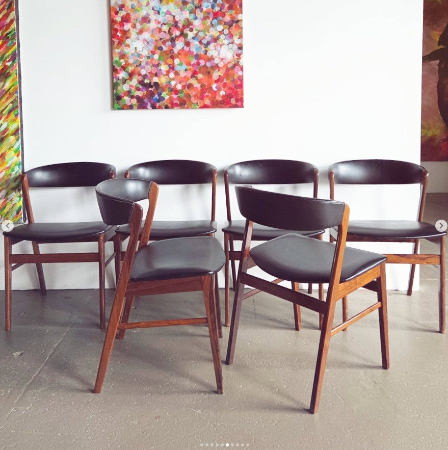 Lot de 6 chaises danoises – marque SAX