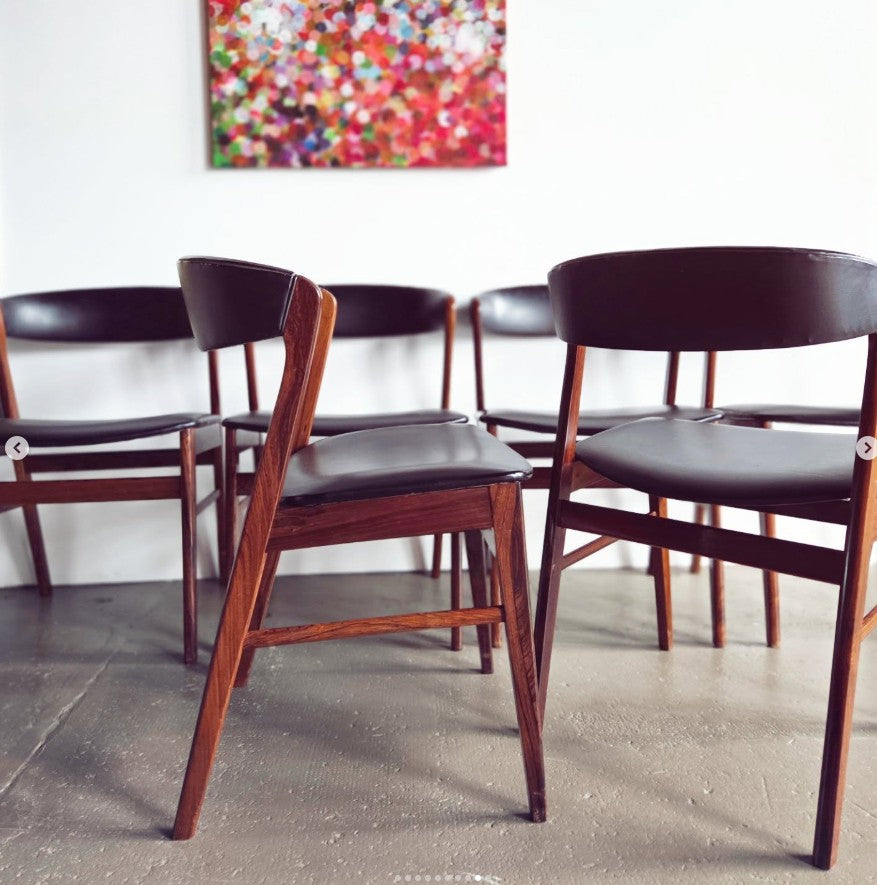 Lot de 6 chaises danoises – marque SAX