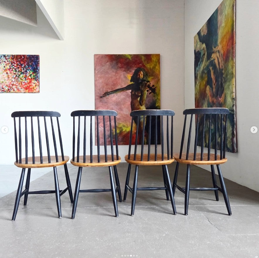 Lot de 4 chaises Ilmari Tapiovaara