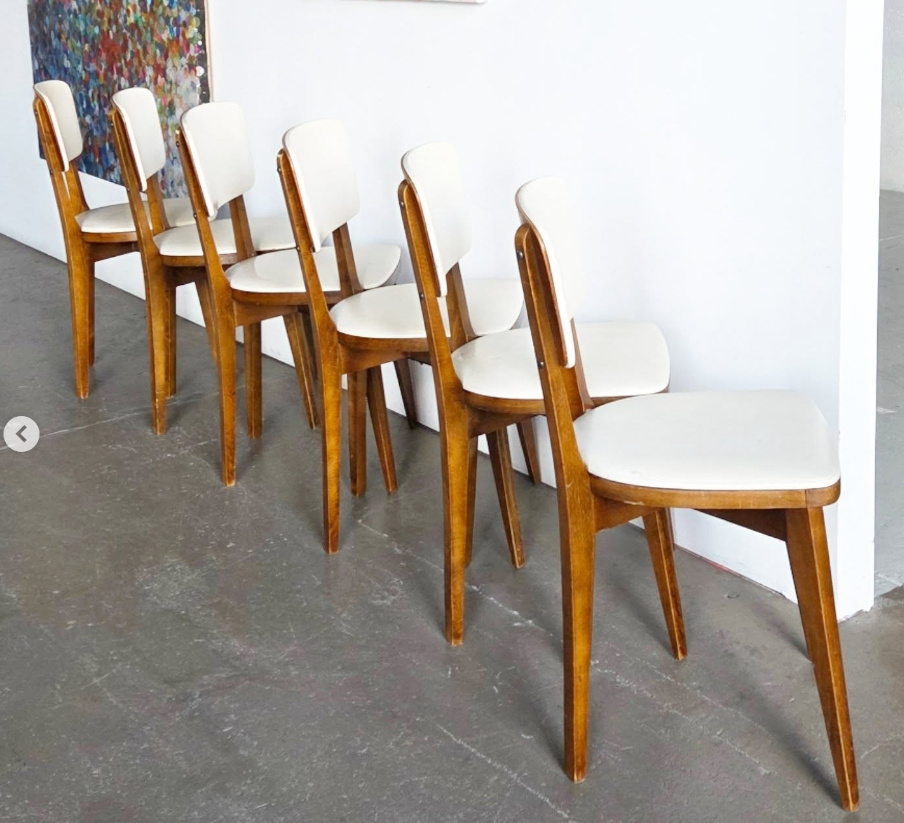 Lot des 6 chaises bistrot