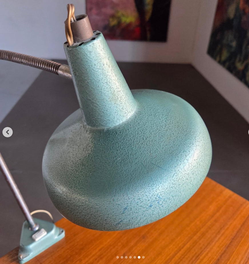 Lampe industrielle Aluminor – années 50