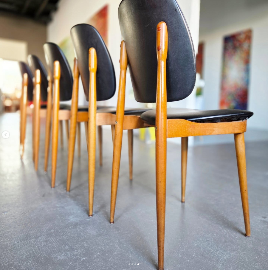 Lot de 5 chaises Baumann - Modèle Pégase