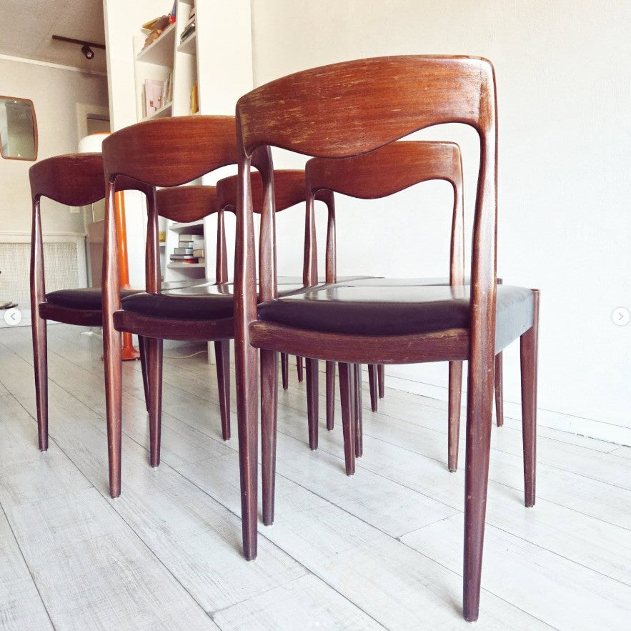 Lot de 6 chaises par Roche Bobois 🩶