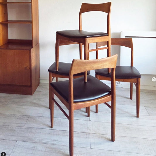 Lot de 4 chaises danoises 🇩🇰