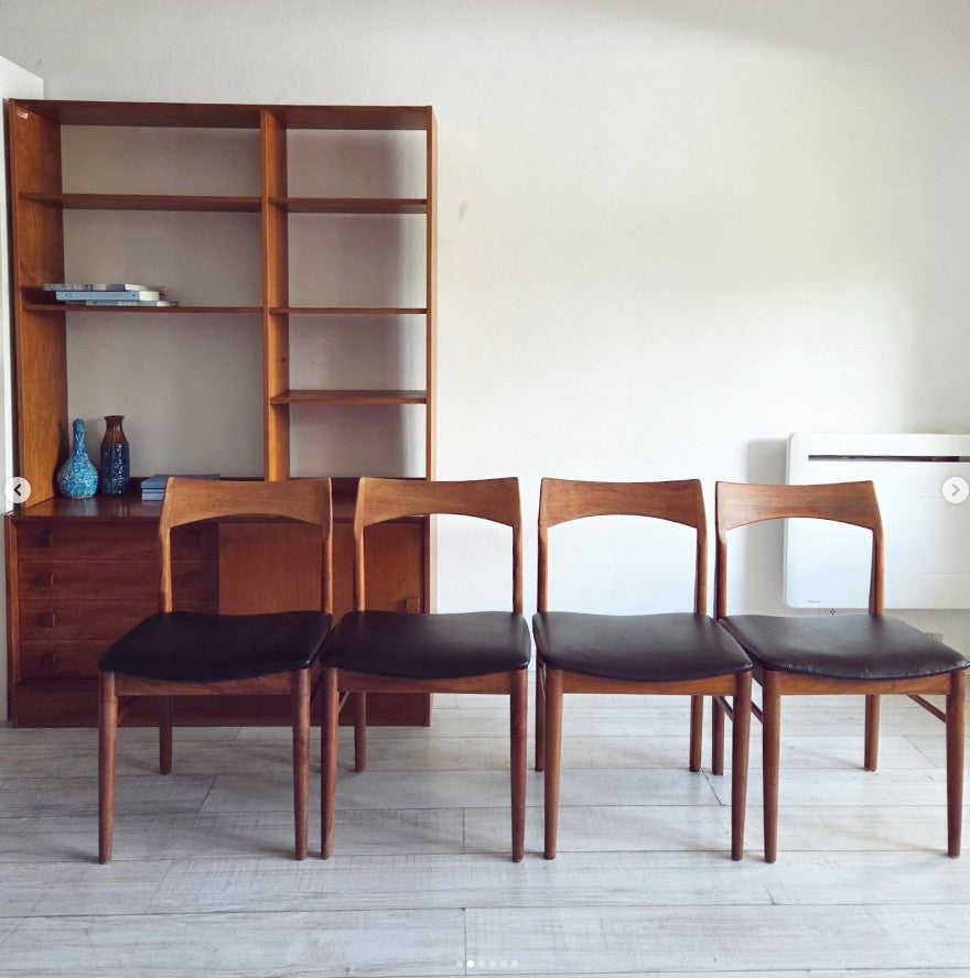 Lot de 4 chaises danoises 🇩🇰