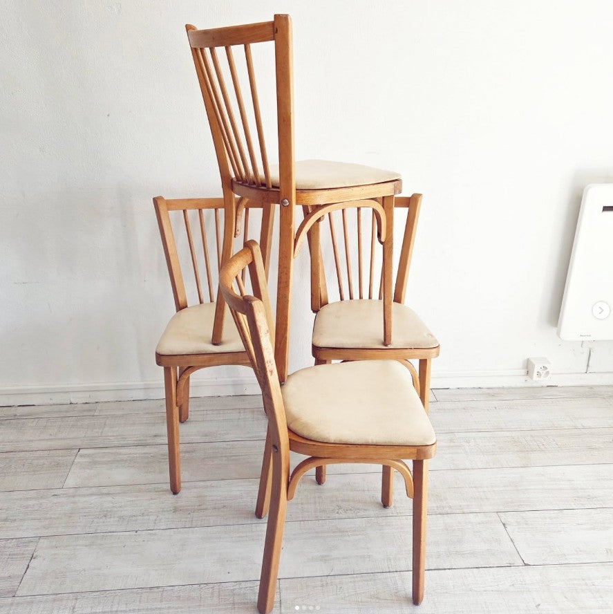Lot de chaises bistrot Baumann