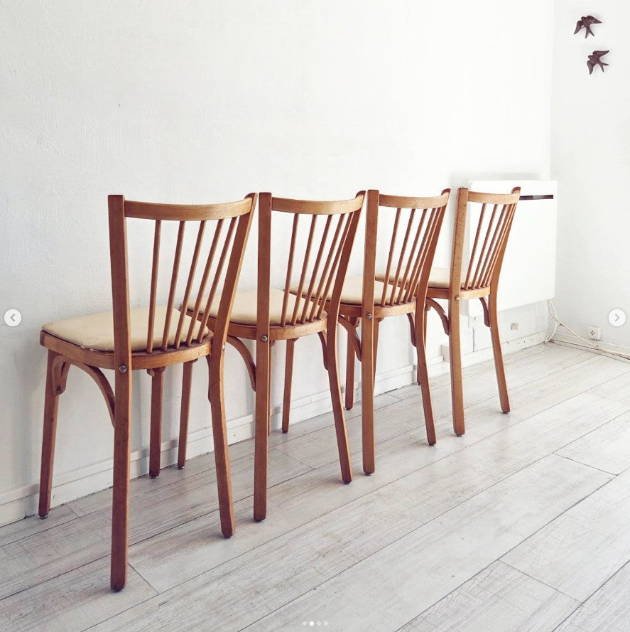 Lot de chaises bistrot Baumann