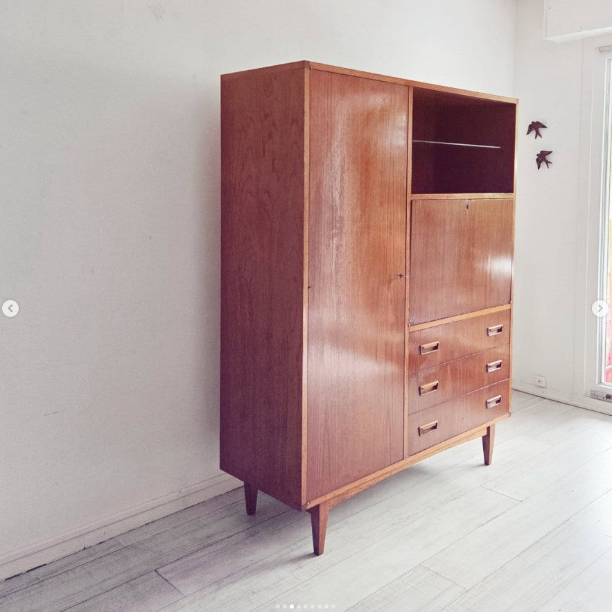 Bureau/ armoire des années 60