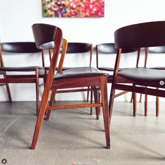 Lot de 6 chaises danoises – marque SAX