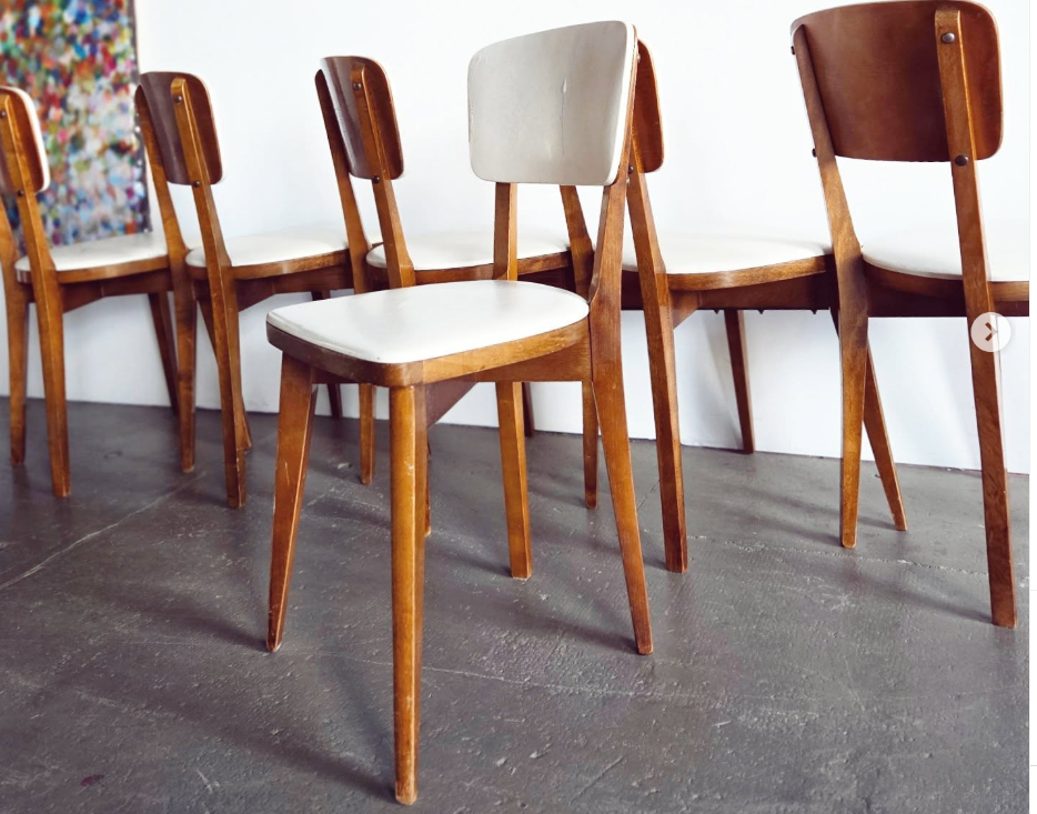 Lot des 6 chaises bistrot