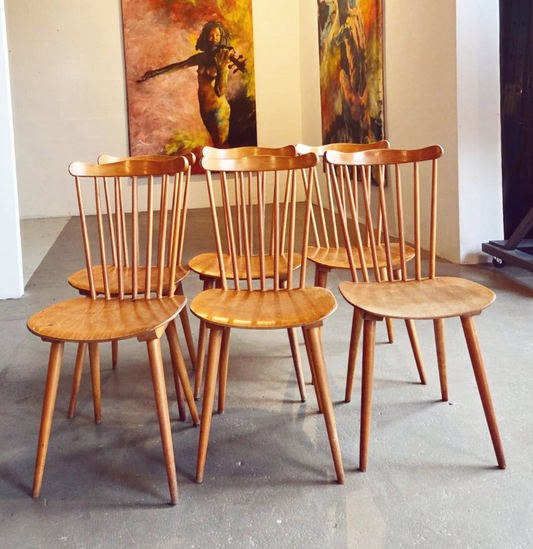 Lot de 6 chaises bistrot Baumann