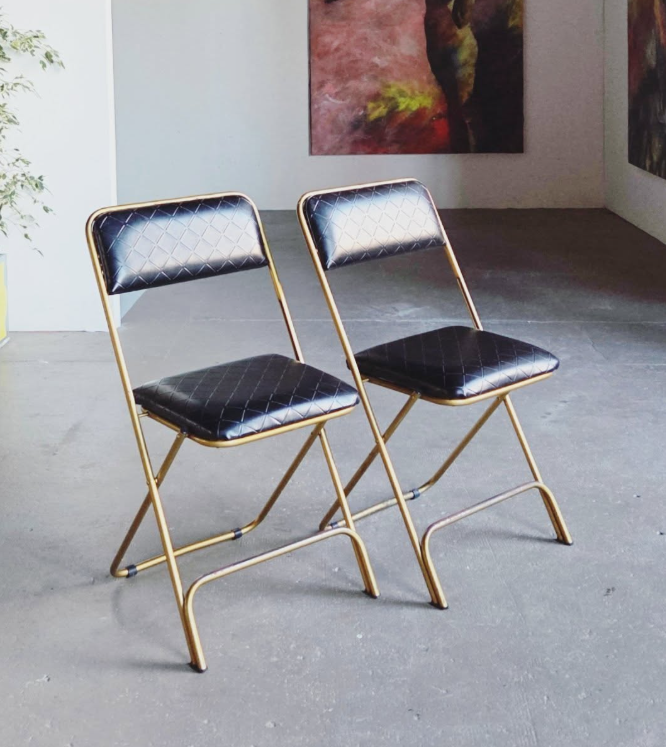 2 chaises de la marque Lafuma années 70