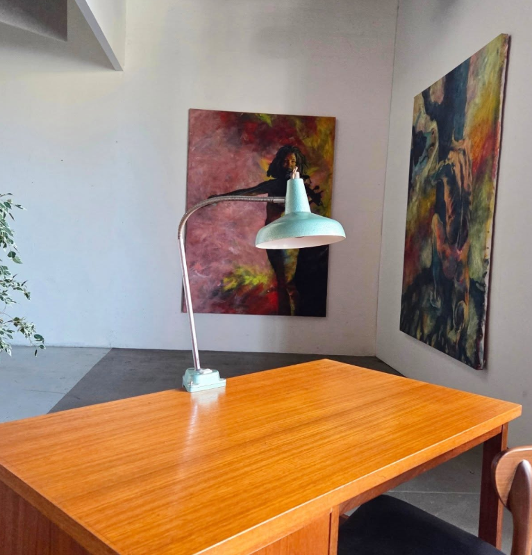 Lampe industrielle Aluminor – années 50