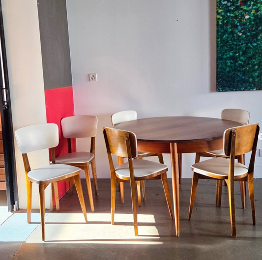 Lot des 6 chaises bistrot Baumann