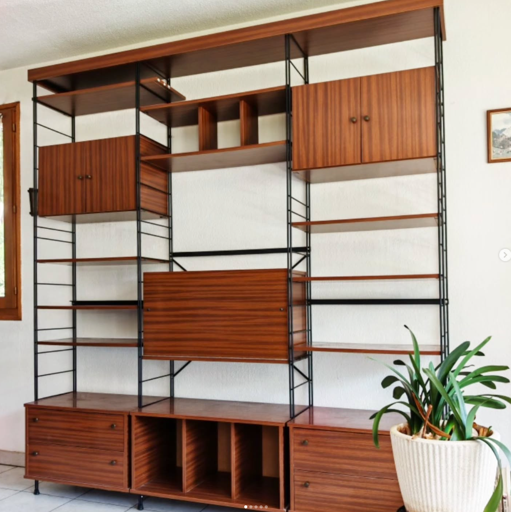 Étagère modulable vintage des années 60/70 ✨