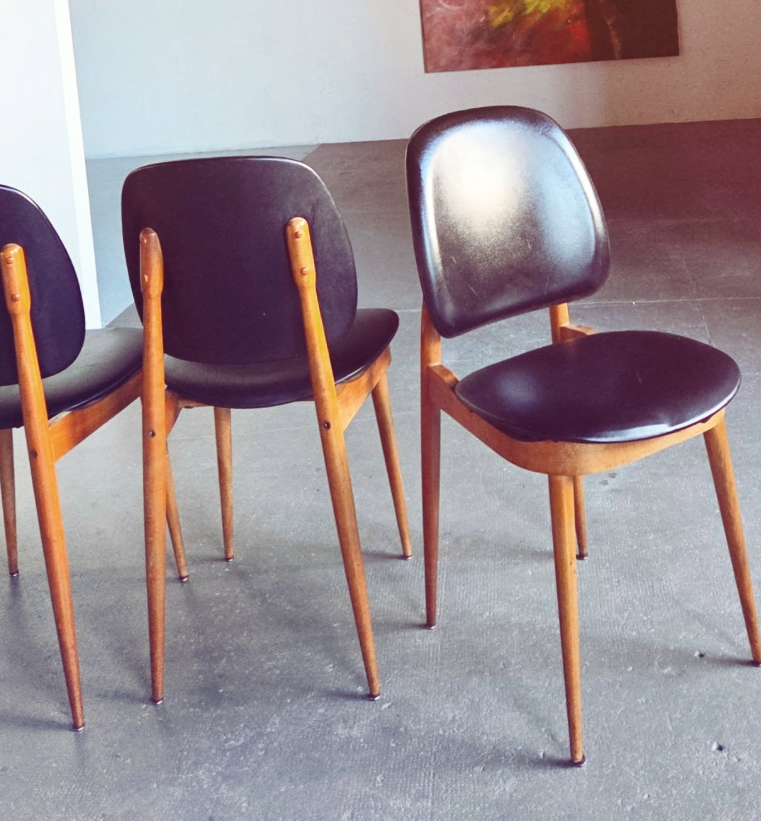 Lot de 5 chaises Baumann - Modèle Pégase
