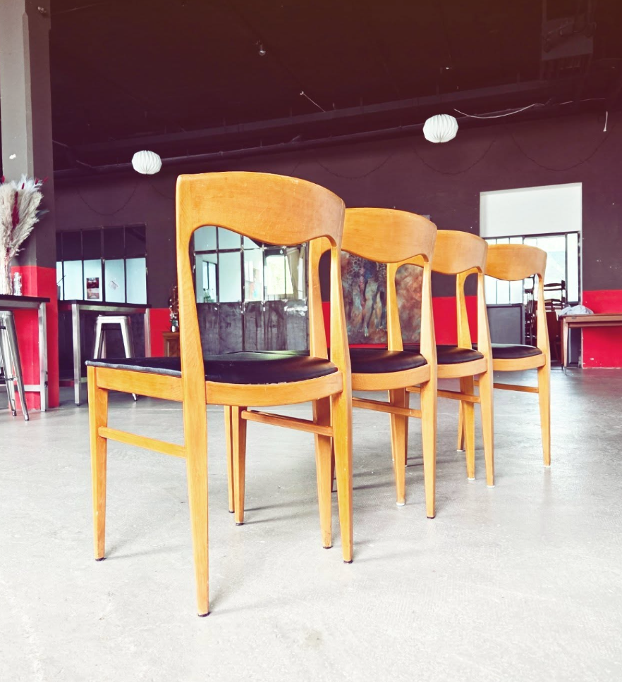Lot de 4 chaises scandinaves