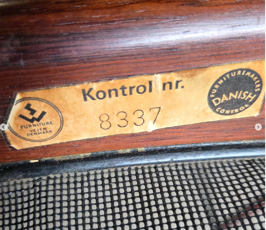RARE ! Ensemble de 4 chaises signées Kristian Vedel pour Søren Willadsen, Danemark 🇩🇰